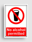 no alcohol permitted
