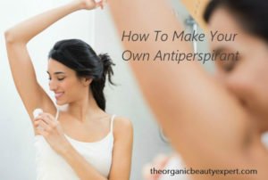 woman applying antiperspirant