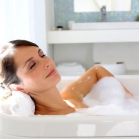 woman in bath