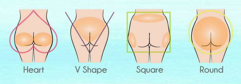 4 butt shapes